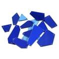 thumbnail image 1 of Unique Bargains 15Pack Mixed Shape Irregular Acrylic Sew on Mirror Pieces Rhinestones Beads, Blue, 1 of 6