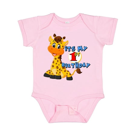 

Inktastic 1st Birthday Giraffe Gift Baby Boy or Baby Girl Bodysuit