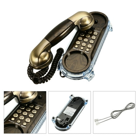 Antique Retro Telephone, Corded Phone, Fashion Hanging Phone Caller, Landline Phone with Blue (Best Landline Phone For Hearing Impaired)