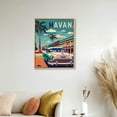 thumbnail image 3 of Nawypu Havana Cuba La Republica De Cuba Vintage Travel Posters Car for Bedroom Wall Decor Canvas Wall Art, 3 of 4