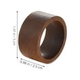 thumbnail image 2 of HONMEET Rustic Wooden Napkin Coffee of 2 for Elegant Table Decor and Dining Accessories, 2 of 8