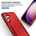 thumbnail image 2 of Dteck for Samsung Galaxy S23 FE Case, Heavy Duty Rugged Shockproof Protective Phone Cover for Samsung Galaxy S23 FE 5G,Red+Rose, 2 of 6