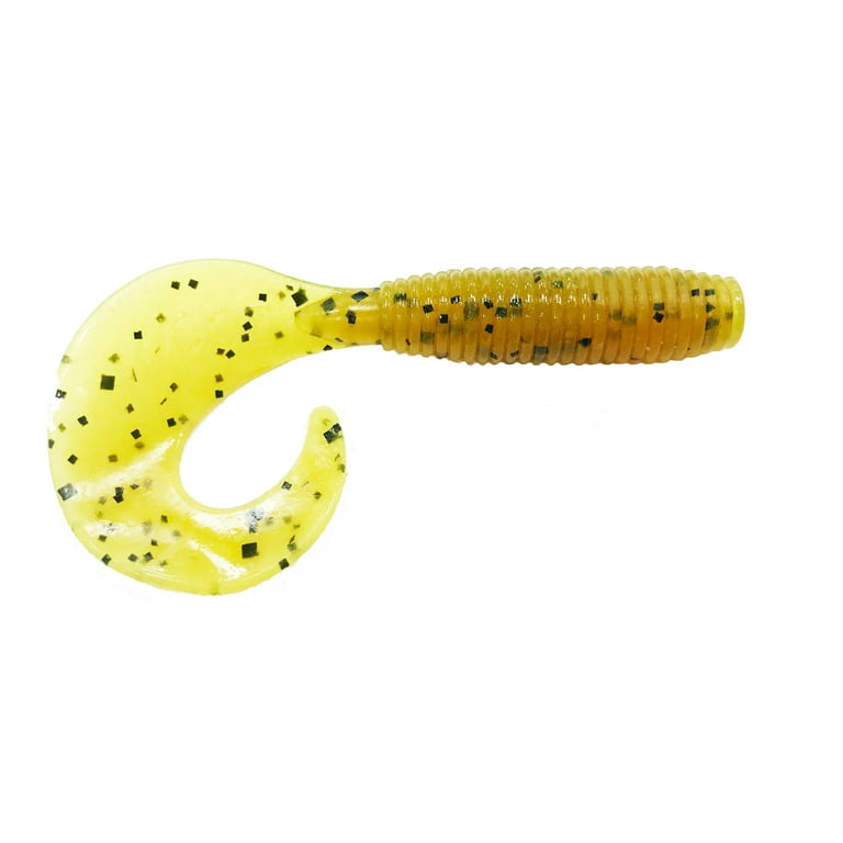 Zoom Fat Albert Curly Tail Grub Root Beer Soft Plastic Jig Trailer