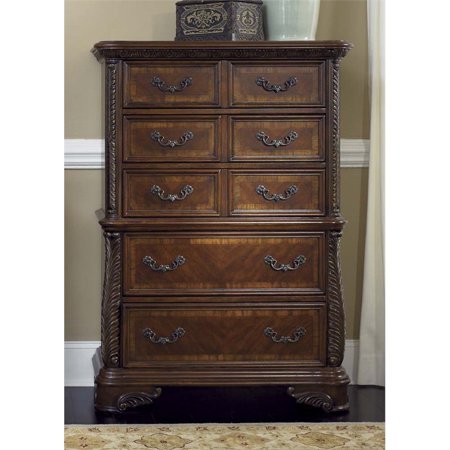 Liberty Furniture Highland Court 5 Drawer Chest In Rich Cognac
