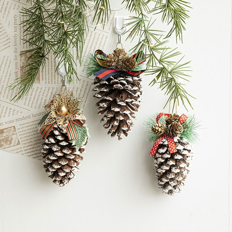 50PCS Mini Pinecones DIY Xmas Tree Pendant Decor Christmas Pine Cones  Ornaments for Festival Party New Year Accessories - AliExpress