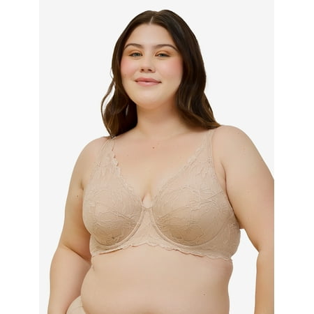The Willow - Lace Plunge Underwire Bra