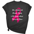 thumbnail image 2 of Busydd Pink Ribbon T Shirts for Women Inspirational Breast Cancer Awareness Graphic Tees Casual Comfy Short Sleeve Round Cotton Tshirts Shirts for Women S, 2 of 3