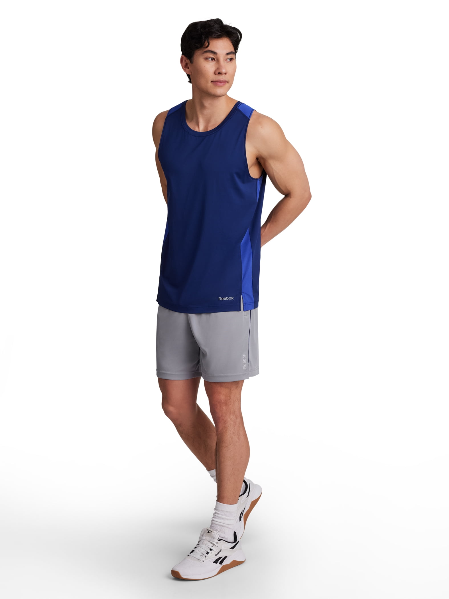 Reebok Men's and Big Men's Defender Knit Short, 7" Inseam, Sizes XS-5XL