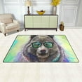 thumbnail image 3 of Dreamtimes Lightweight Non Slip Carpet Mats 60 x 39 inch (5'x 3'3"), Area Soft Rugs Floor Mat Rug Decoration for Kids Room Living Room Bear Wear Sunglass, 3 of 6
