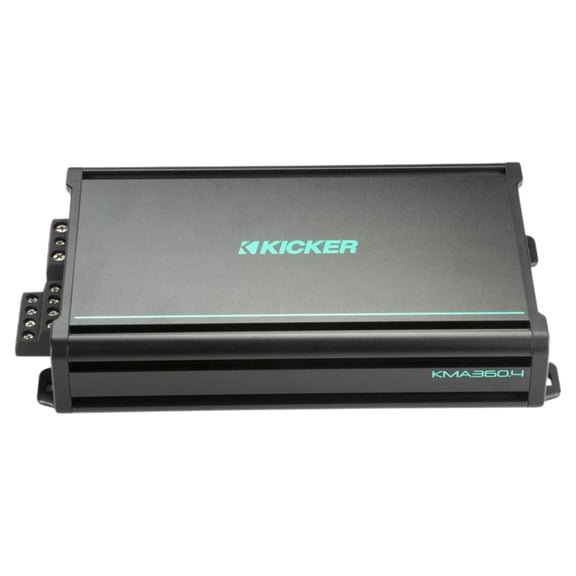 New Kicker 48KMA3604 Class A/B Multi-Channel Marine Amplifier w/ 500W Dynamic Power