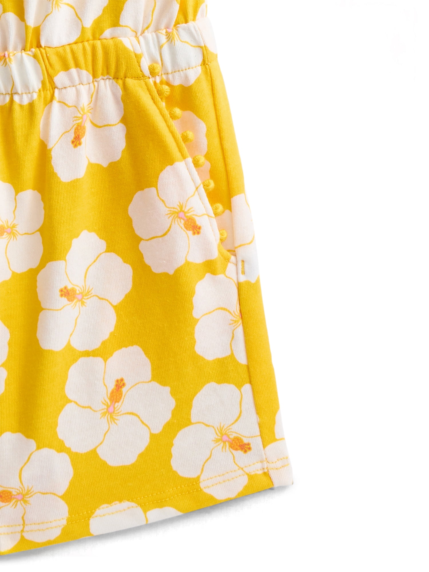 Wonder Nation Toddler Girls Ruffle-Strap Romper, Sizes 12M–5T