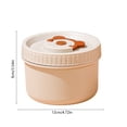 thumbnail image 3 of Aodebiao Sac Fourre-Tout pour Boîte à Lunch Isolée, Contenant Alimentaire en Acier Inoxydable Étanche avec Poignée, Compatible Micro-Ondes et Lave-Vaisselle, Boîte Bento pour, Travail, Pique-Nique, Grande Capacité, Rangement Portable pour Préparation de Repas, 3 of 6