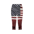 thumbnail image 5 of Wiyuqeen American Flag Capri Pants Womens High Waist Stretchy Yoga Workout Leggings Distressed 4th of July Pants Plus Size Beach Vacation Capris, 5 of 5