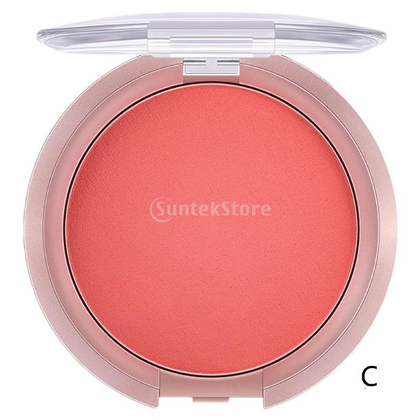 Rubor facial suave de larga duración, ligero, cosmético mate, portátil, rubor, reparadora para maquillaje, mejillas, clavícula, , niño, n , Yinane Colorete de maquillaje