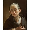 thumbnail image 3 of Ubaldo Gandolfi 15x18 Black Modern Framed Museum Art Print Titled - Head of an Old Woman (circa 1778), 3 of 5