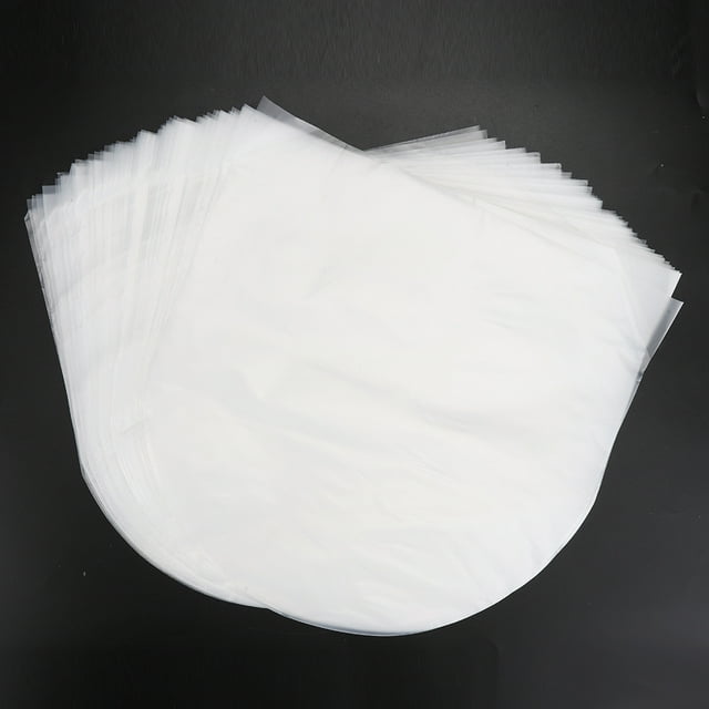 Fosa 100PCS Polyéthylène PE Anti-Statique Vinyle Disques Housse de Protection pour Exposé 12in Ld, 12 Pouces Pochettes de Disque, Anti-Statique Pochettes de Disque