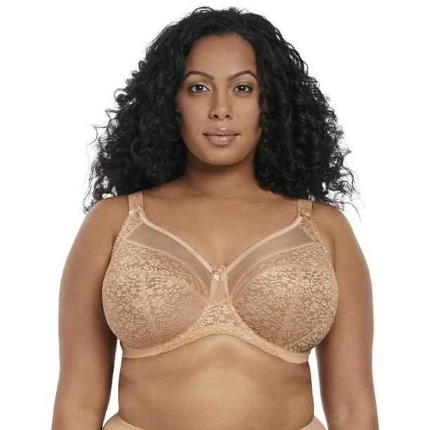 Goddess Womens Adelaide Plus-Size Banded Underwired Bra, 40I, Sand