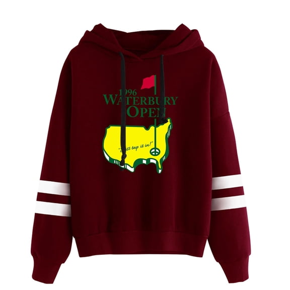 Happy Gilmore 2 merch Waterbury Open Just Tap It in funny Golf Hooded Drawstring Pocket Sweatshirt Men/women Pullover