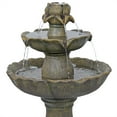 thumbnail image 3 of Alpine Corporation USA142SLR Polyresin Flower Style Garden Fountain, Tan, 3 of 13