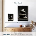 thumbnail image 4 of Elephant Stock Zen Stone Pile Wall Art - Vertical Canvas Wall Art - Living Room Wall Decor - Wellness Canvas - Gray And Black Decor - 8" x 12", 4 of 8