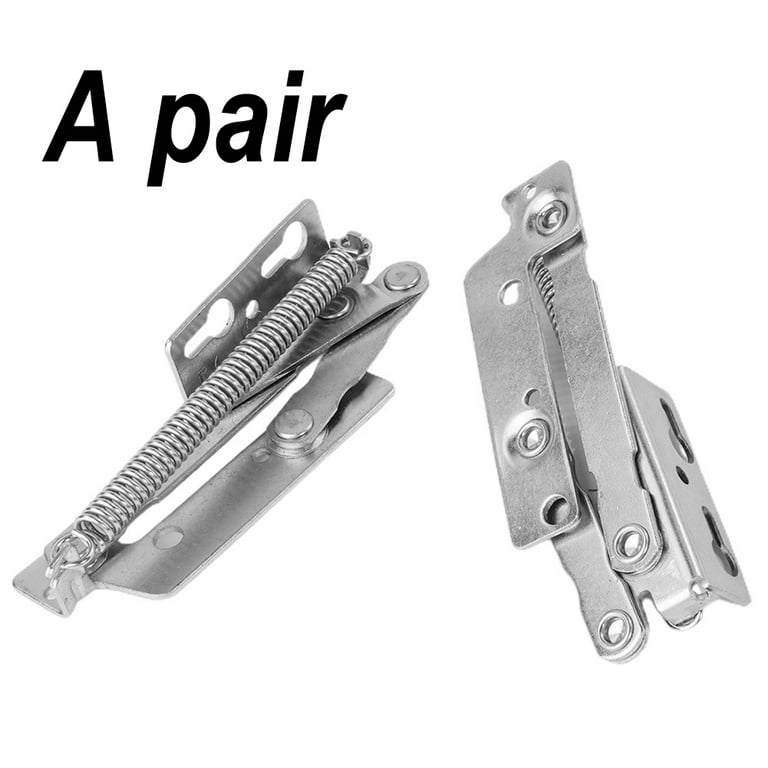 2Pcs 80 Degree Metal Sprung Hinges Cabinet Door Lift Up Stay Flap