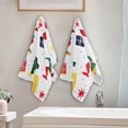 thumbnail image 3 of Christmas Gnomes Trees Hand Towels 2 PCS, Xmas Winter Holiday Kitchen Towel Ultra Soft and Highly Absorbent,Decorative Fingertip Face Towel for Bathroom Hotel, 28.3"x14.4", 3 of 5