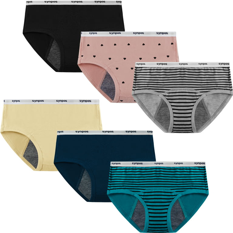 Girls Cute Printed Briefs Menstrual Period Panties Leak-Proof Knickers  Underwear