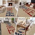 thumbnail image 5 of 5'x7' Area Rugs, Beige Vintage Indoor Outdoor Area Rug for Living Room Bedroom, American Flag Farmhouse Retro Art Rustic Washable Bathroom Rugs Kitchen Floor Carpet Mats Home Decor Aesthetic, 5 of 8