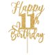 thumbnail image 5 of Cake topper Yotawebery para 11.º cumpleaños, dorado con brillo, 18 x 12 cm, 5 of 7