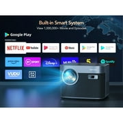 Smart Auto Focus 4K Projector, Toptro Home Movie Projector with Android OS, Native 1080P 5G Wifi 6 Bluetooth Projector, with Netflix 8000+ Apps