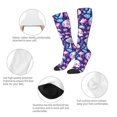 thumbnail image 3 of Naloa mushroom rainbow Skull cartoon Thigh High Socks Extra Long Stretchy Sock Women Over Knee High Opaque Stocking Daily Wear, 3 of 6