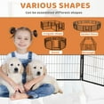 thumbnail image 3 of CL.HPAHKL Dog Playpen Indoor Outdoor, 16 Panels 32" Height Metal Puppy Playpen Pet Playpen with Doors for Small/Medium Dogs Exercise Pen, Dog Pen Dog Fence for Garden, Yard, RV Camping, 3 of 7