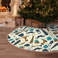 thumbnail image 5 of Gaeub Fathers day Print Christmas Tree Skirt,Christmas Decorations,Round Xmas Skirt for Christmas Indoor Decorations Xmas Winter Holiday Party Supplies-48", 5 of 6