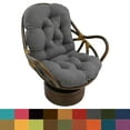 thumbnail image 2 of International Caravan Rattan Swivel Rocker with Micro Suede Cushion, 2 of 5