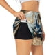 thumbnail image 1 of Balery Airplane World Map Adventure Pantalones cortos deportivos para mujer con forro y dos bolsillos, elásticos, para entrenamiento, gimnasio, yoga-Small, 1 of 7
