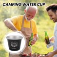 thumbnail image 4 of TNOBHG Water Cup Stainless Steel Drinking Cup Heat-resistant Rustproof Food Grade Dishwasher Safe Outdoor Camping Beer Tea Cup Coffee Mug Camping Water Cup, 4 of 8