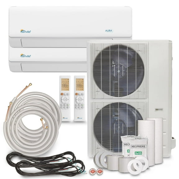 Senville 48000 BTU Ductless Mini Split Air Conditioner Heat Pump with Inverter Energy Saver