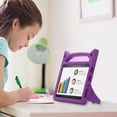 thumbnail image 4 of For Amazon Fire HD 10 / Fire HD 10 Plus (11th Generation, 2021 Released) Case with Screen Protector and Stylus, EpicGadget EVA Foam Lightweight Shockproof Handle Kickstand Kids Friendly Cover (Purple), 4 of 6