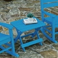 thumbnail image 3 of Merrick Lane Outdoor Folding Side Table, Portable All-Weather HDPE Adirondack Side Table in Blue, 3 of 11