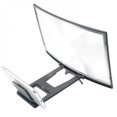 thumbnail image 1 of 12 Inch Enlarged Bracket Display Mobile Phone Screen Magnifier Stand Video Amplifier  High Definition Curved Movie Black, 1 of 5