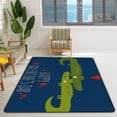 thumbnail image 2 of FREEAM Soft Rug Large Area Rugs, Valentine's Day Crocodiles Comfortable Indoor Carpet, Baby Play Mat for Living Room Bedroom Nursery Home Decor Floor Mat 60x39inch, 2 of 6