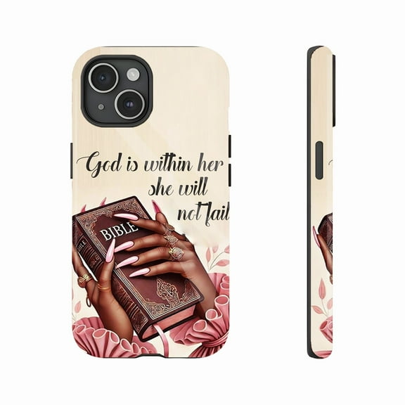 Empowering Christian Women's Phone Case with Bible Verse Design - Compatible with iPhone 11/12/13/14/15/16 (Pro Max/Plus), Perfect for Daily Use or Holiday Gift
