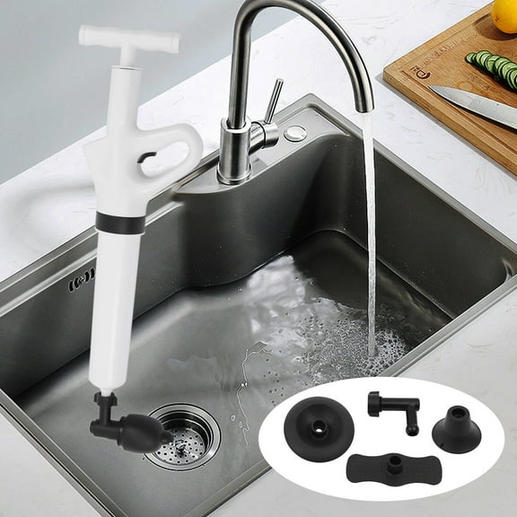 Toilet Drain Clog High Air Pressure Plunger Pipeline Dredge Remover Blaster