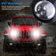 thumbnail image 4 of iMounTEK 7"In Round LED Headlights, 3800LM Halo Car Eyes for Honda Yamaha Motorcycle Jeep Wrangler TJ JK CJ, 1 PC, 4 of 6