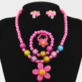 thumbnail image 1 of Juego de 5 joyas para niños, collar para niñas pequeñas, pulsera, anillo, pendientes, pinzas para el pelo, joyería de fantasía, regalo para fiestas, juegos de disfraces, 1 of 5