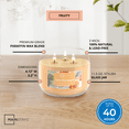 thumbnail image 2 of Mainstays 3-Wick Scented Glass Jar Candle, Citrus Champagne, 11.5oz., 2 of 9