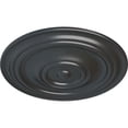 thumbnail image 3 of 31 1/2"OD x 2 1/2"P Traditional Ceiling Medallion (Fits Canopies up to 8 1/4"), Hand-Painted Pewter, 3 of 6