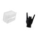 thumbnail image 5 of caso de tejido,Caja de almacenamiento de papel higiénico para montaje en pared,Soporte de pared acrílico para papel higiénico y toallas,Estatua del gesto de la roca,Figuras de estatuas de, 5 of 8