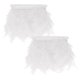 thumbnail image 1 of Uxcell 2-Pack Fleco de Plumas de Pavo, 2 Yardas 4-6" Fleco de Plumas Natural y Esponjoso [Blanco], 1 of 7
