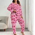 thumbnail image 2 of Women's Star Pajama Sets 2 Piece Loungewear Long Sleeve Top and Bottom Cozy Pjs with Pockets Soft Sleepwear, 2 of 6